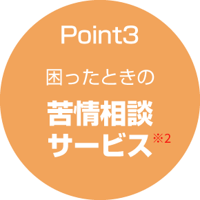 Point3 困ったときの苦情クレーム相談対応